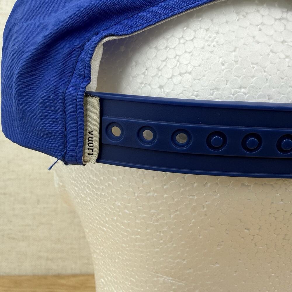 V1 Vuori Blue Hat With Logo Patch Cap Adjustable 6 Panel Hat Resortwear - Picture 6 of 9